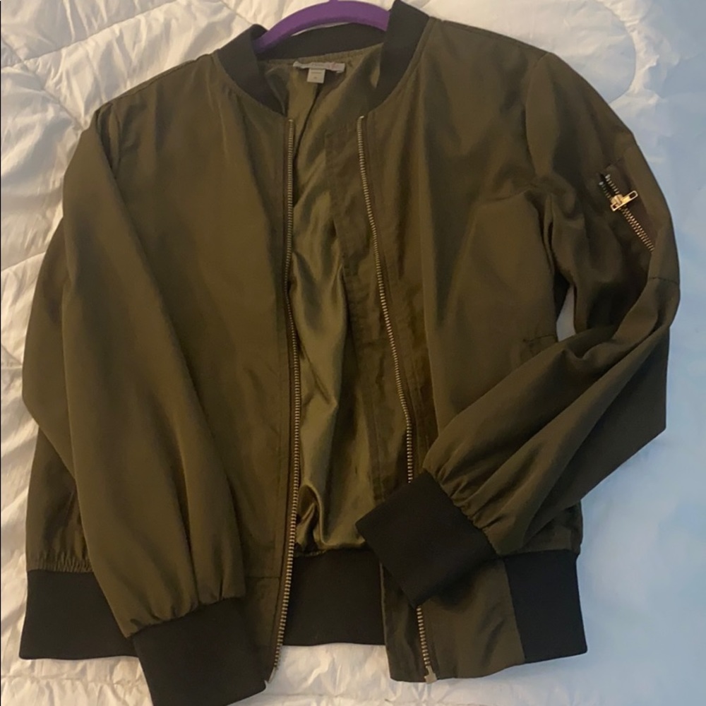 Green Bomber Jacket